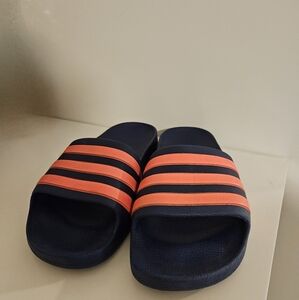 Adidas Adilette Comfort Kids Slides sandal shoes Navy Pink Size 4